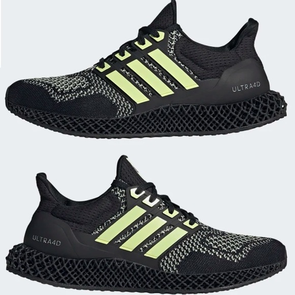adidas Ultra 4D Black Almost Lime - Picture 6 of 10